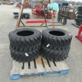 (4) NEW 12-16.5 SKID STEER TIRES - ALL ONE PRICE