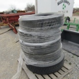 (5) 11R24.5 SEMI TIRES - ALL ONE PRICE