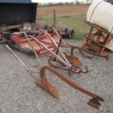 (2) HORSE DRAWN PLOWS AND (1) HORSE CULTIVATOR