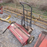 LAWN SWEEPER AND DOLLY