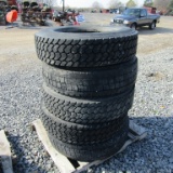 (5) 285/75R24.5 SEMI TIRES - ALL ONE PRICE