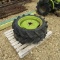 (2) 8.3/24 TRACTOR TIRES AND RIMS