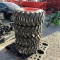 (4) NEW 12-16.5 ORANGE SKID STEER TIRES AND RIMS