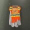 PAIR OF ORANGE LEATHER GLOVES