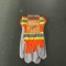 PAIR OF ORANGE LEATHER GLOVES