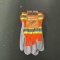 PAIR OF ORANGE LEATHER GLOVES