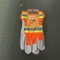PAIR OF ORANGE LEATHER GLOVES