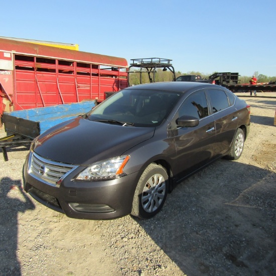 2015 NISSAN SENTRA CAR - RED TITLE (ONLY SOLD TO KY RESIDENTS)