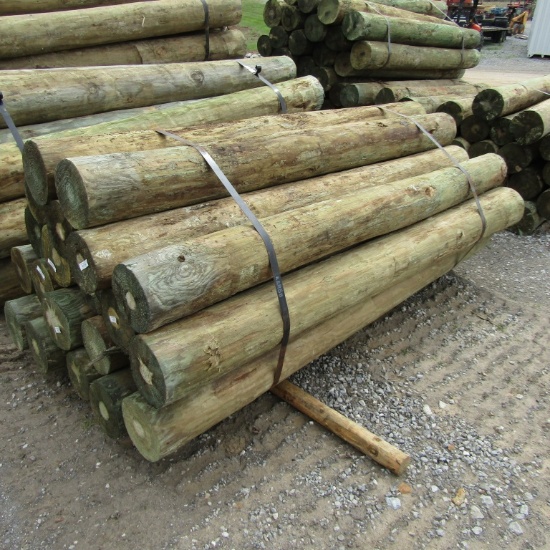 APPROX (20) 8''X8' TREATED FENCE POST - ALL ONE PRICE
