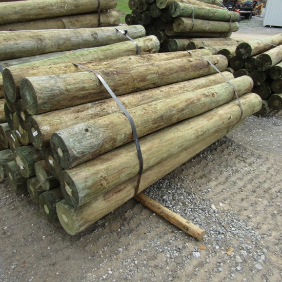 APPROX (20) 8''X8' TREATED FENCE POST - ALL ONE PRICE