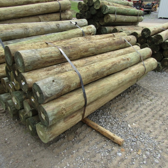 APPROX (20) 8''X8' TREATED FENCE POST - ALL ONE PRICE
