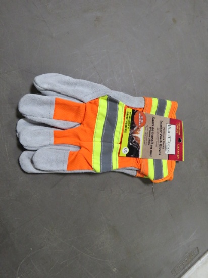 ORANGE AND BLACK GLOVES