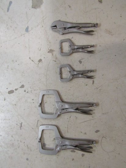 5PC C-CLAMP VISE GRIP SET