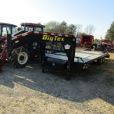 2015 25FT BIG TEX GOOSENECK FLATBED TRAILER