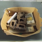 BOX OF BALER BELT FASTENERS AND BRACKETS