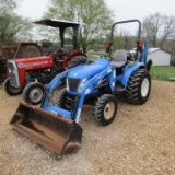 TC29DA NEW HOLLAND TRACTOR W/ BUSHOG BACKHOE