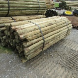 APPROX (100) 3''X7' TREATED FENCE POST - ALL ONE PRICE