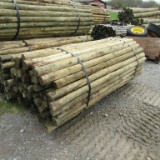APPROX (100) 3''X7' TREATED FENCE POST - ALL ONE PRICE