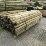 APPROX (100) 3''X7' TREATED FENCE POST - ALL ONE PRICE