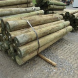 APPROX (20) 8''X8' TREATED FENCE POST - ALL ONE PRICE