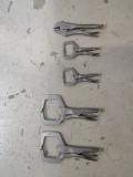5PC C-CLAMP VISE GRIP SET