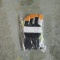 ORANGE AND BLACK GLOVES