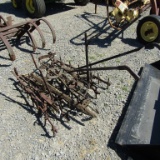 GROUP OF HORSE DRAWN HARROWS