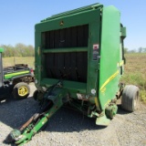 568 JOHN DEERE ROUND BALER W/ MONITOR
