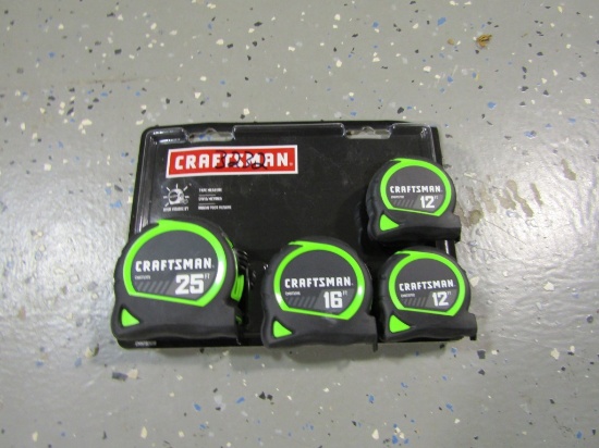 4PC CRAFTSMAN TAPE MEASURE SET