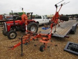4 BASKET KUHN HYDRAULIC FOLD TEDDER