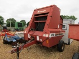 550 HESSTON ROUND BALER W/ TIE BOX