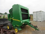 567 JOHN DEERE ROUND BALER W/ NET