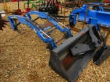 270TL NEW HOLLAND LOADER W/ BUCKET AND BRACKETS