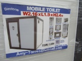 UNUSED MOBILE TOILET W/ SINK AND SHOWER