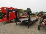 2015 KAUFMAN 26FT GOOSENECK TILT TRAILER - NO TITLE