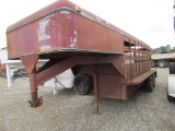 16FT WILRO GOOSENECK STOCK TRAILER - NO TITLE