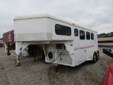 2005 17FT DELTA GOOSENECK HORSE TRAILER W/ TITLE