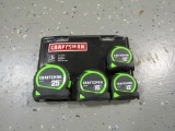 4PC CRAFTSMAN TAPE MEASURE SET