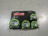 4PC CRAFTSMAN TAPE MEASURE SET