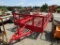 RED HAY FEEDER TRAILER