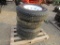 (4) NEW 235/80R16 TRAILER TIRES ON 8 LUG RIMS - ALL ONE PRICE