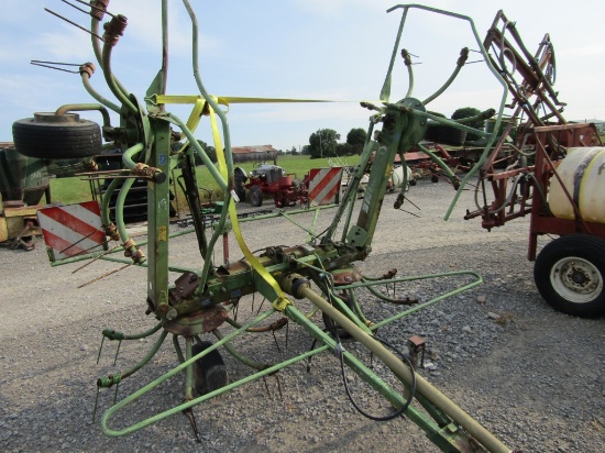 4 BASKET KRONE HYDRAULIC FOLD TEDDER