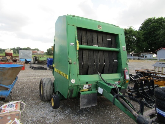 566 JOHN DEERE ROUND BALER W/ MONITOR