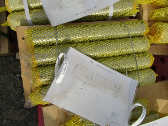 (4) NEW 50MM X 345MM BUCKET PINS - 4X TIMES THE PRICE
