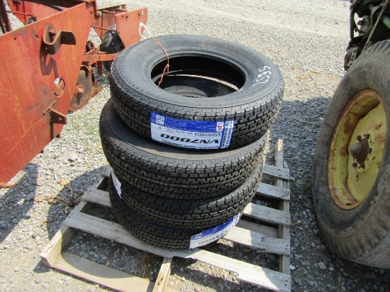 (4) NEW 205/75R15 TRAILER TIRES - ALL ONE PRICE