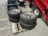 (4) 235/75R15 TIRES AND 5 LUG RIMS - ALL ONE PRICE