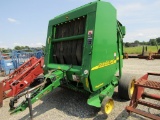 567 JOHN DEERE ROUND BALER W/ MONITOR