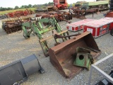 148 JOHN DEERE LOADER W/ BUCKET-SPEAR-BRACKETS
