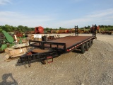 20FT BUMPERHITCH FLATBED TRAILER - NO TITLE