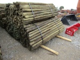 APPROX (100) 3''X7' TREATED FENCE POST